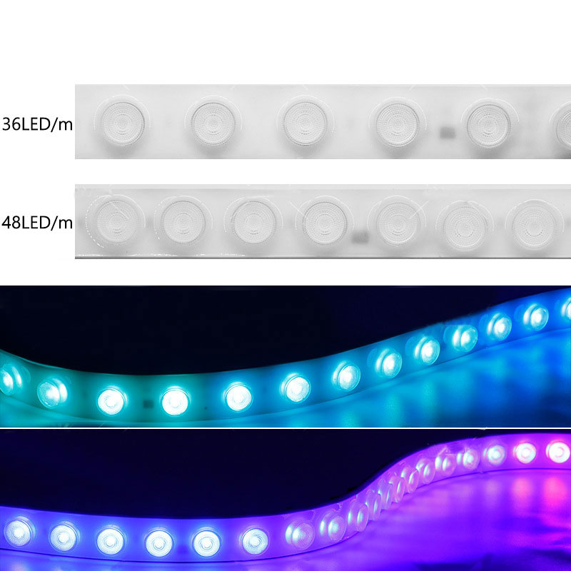 DC24V Color Chase Flexible Lens LED Strip Outdoor Wall Washer Lighting